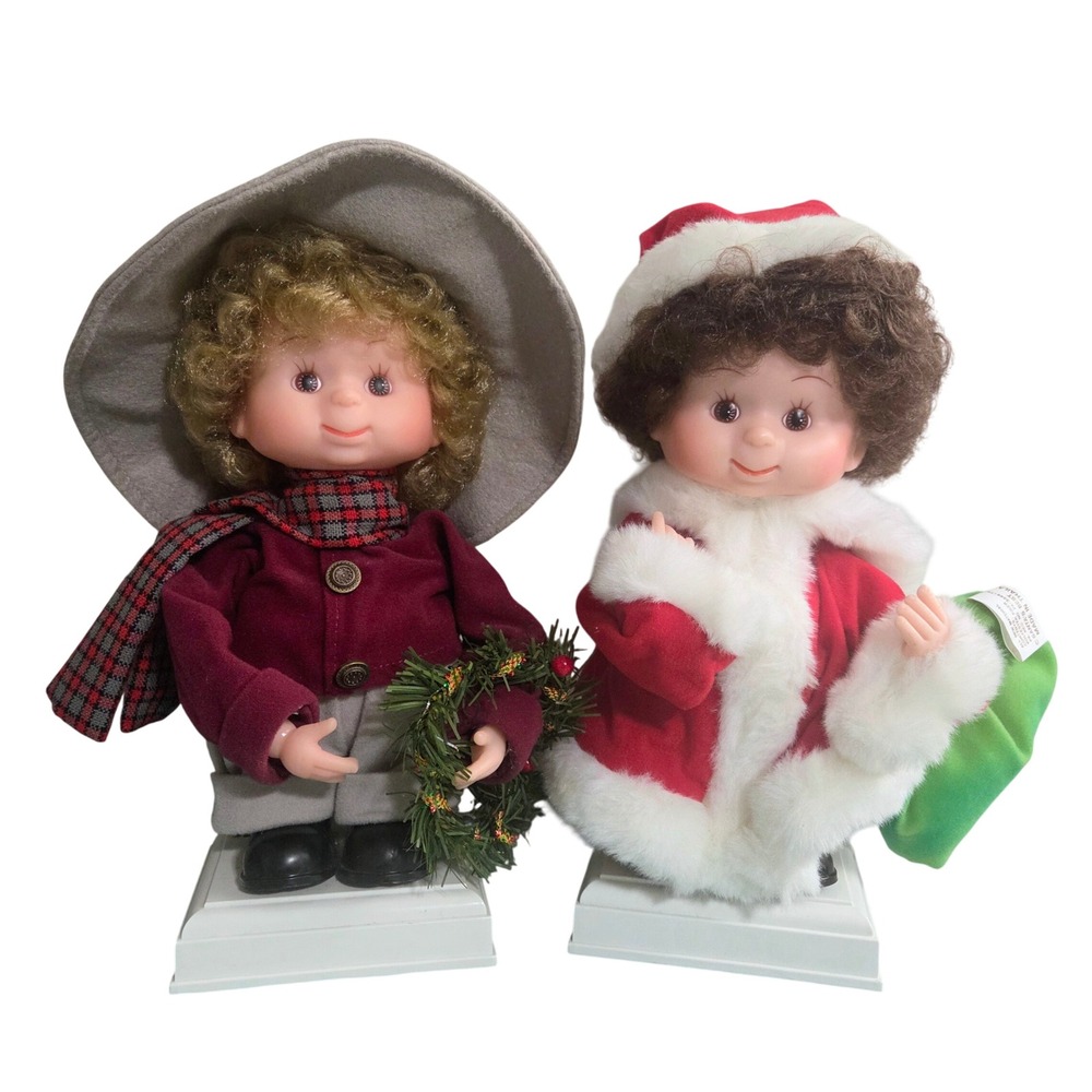 Vintage Santa's Best Undercover Kids Animated Christmas Figures Holiday READ